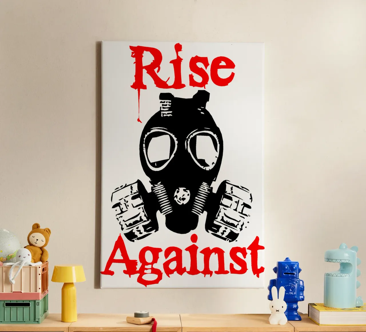 The Mask Rock Band Klassiek T-Shirt canvas met Baklijst van hanan1204