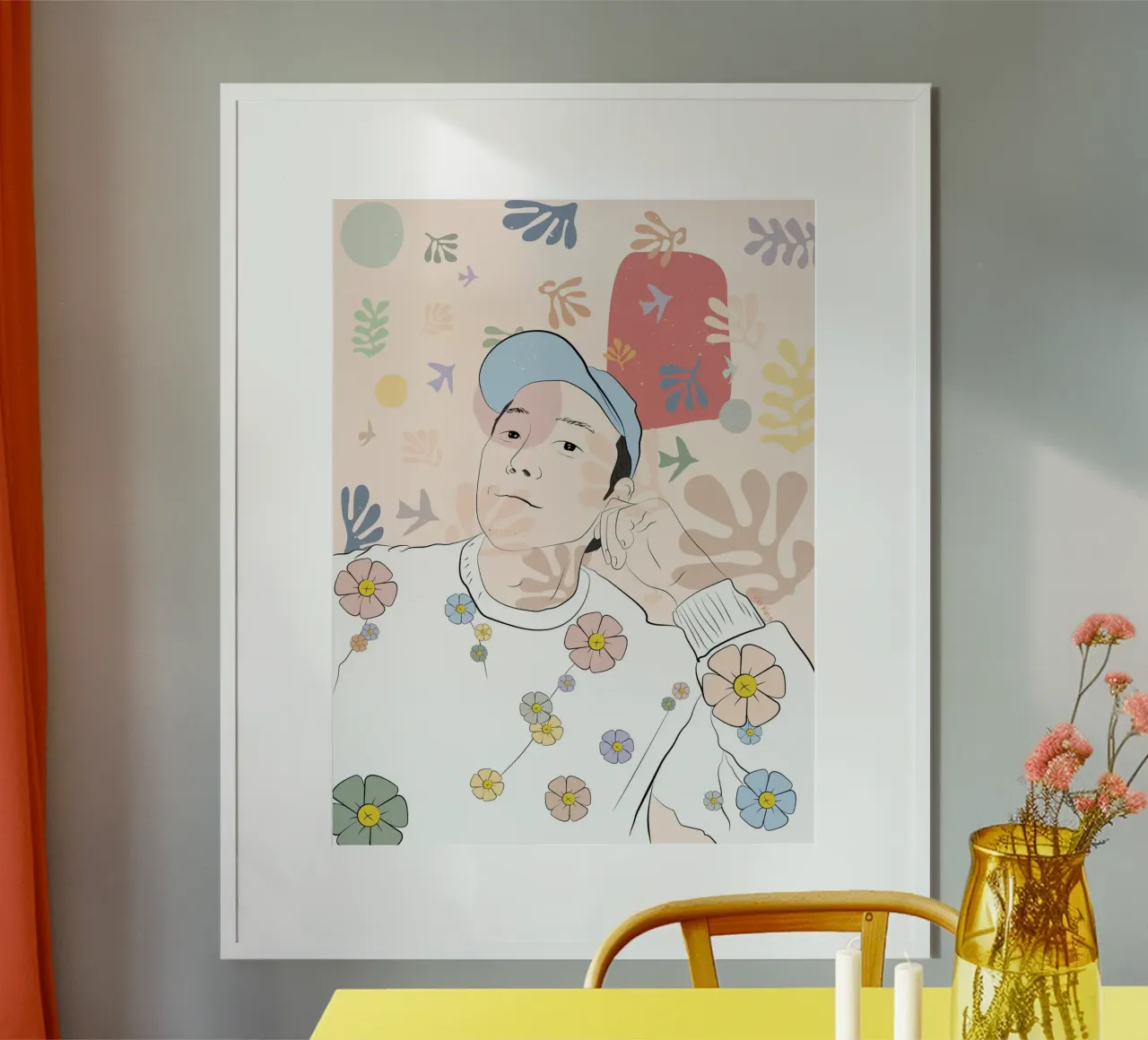 Dalla sua storia poster con telaio in alluminio da vioking
