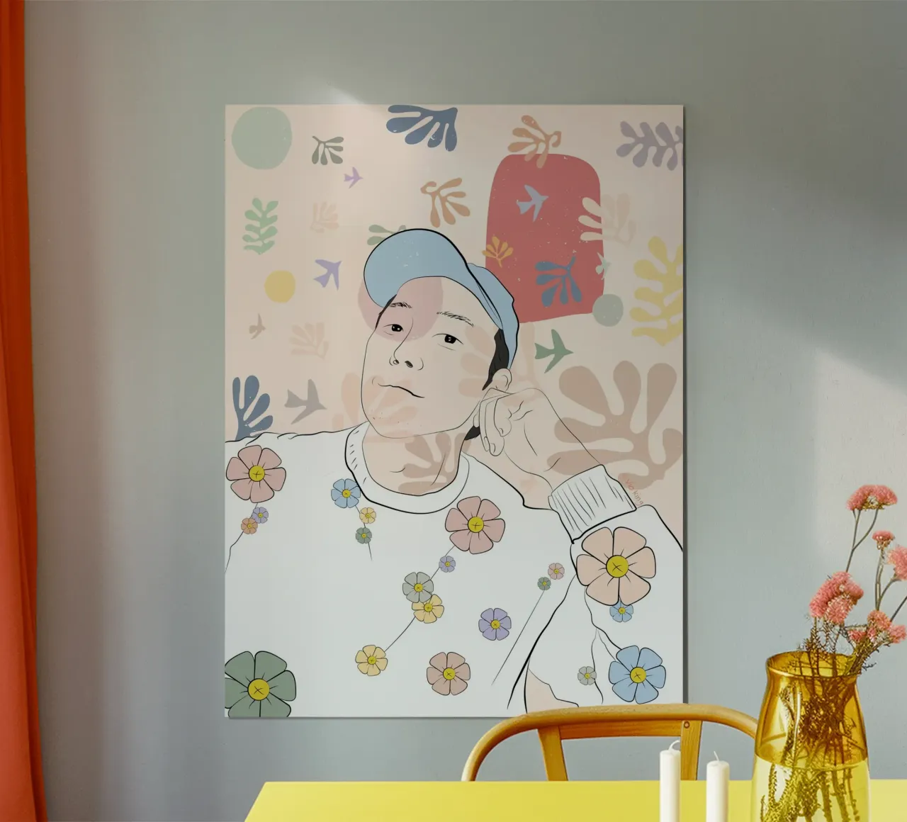 Dalla sua storia poster con telaio in alluminio da vioking
