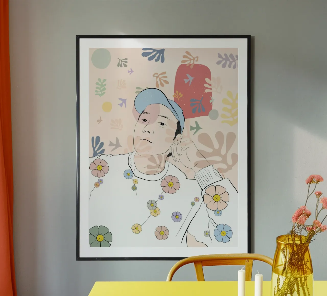 Dalla sua storia poster con telaio in alluminio da vioking