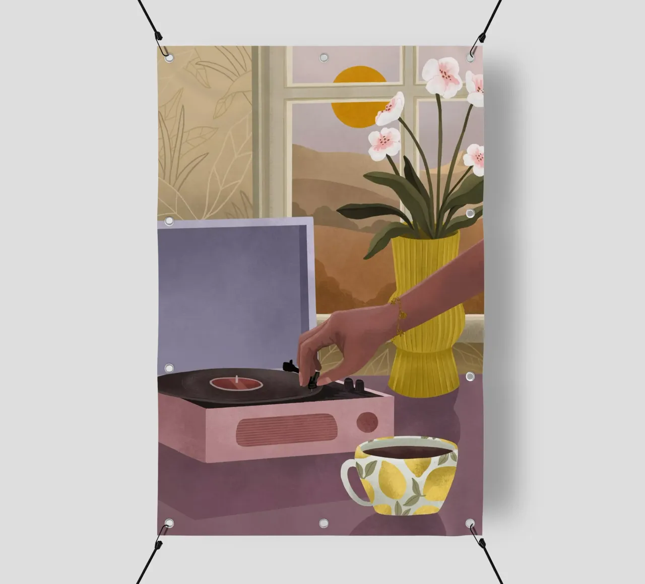 Stop the Record pvc cover by Goed Blauw