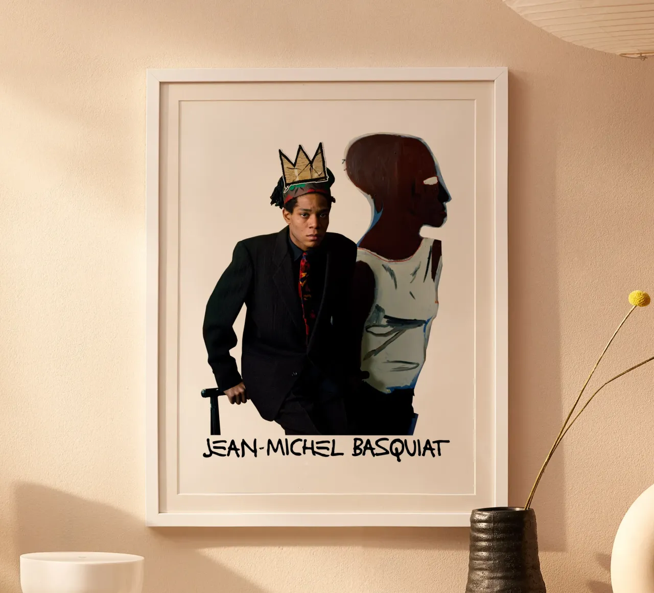 Jean Michel Basquiat 4 poster con telaio in legno da https://www.juniqe.com/uk/shop/Henndraws
