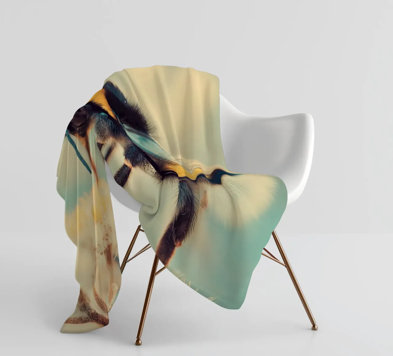 Bumblebee fleece blanket by Pictura