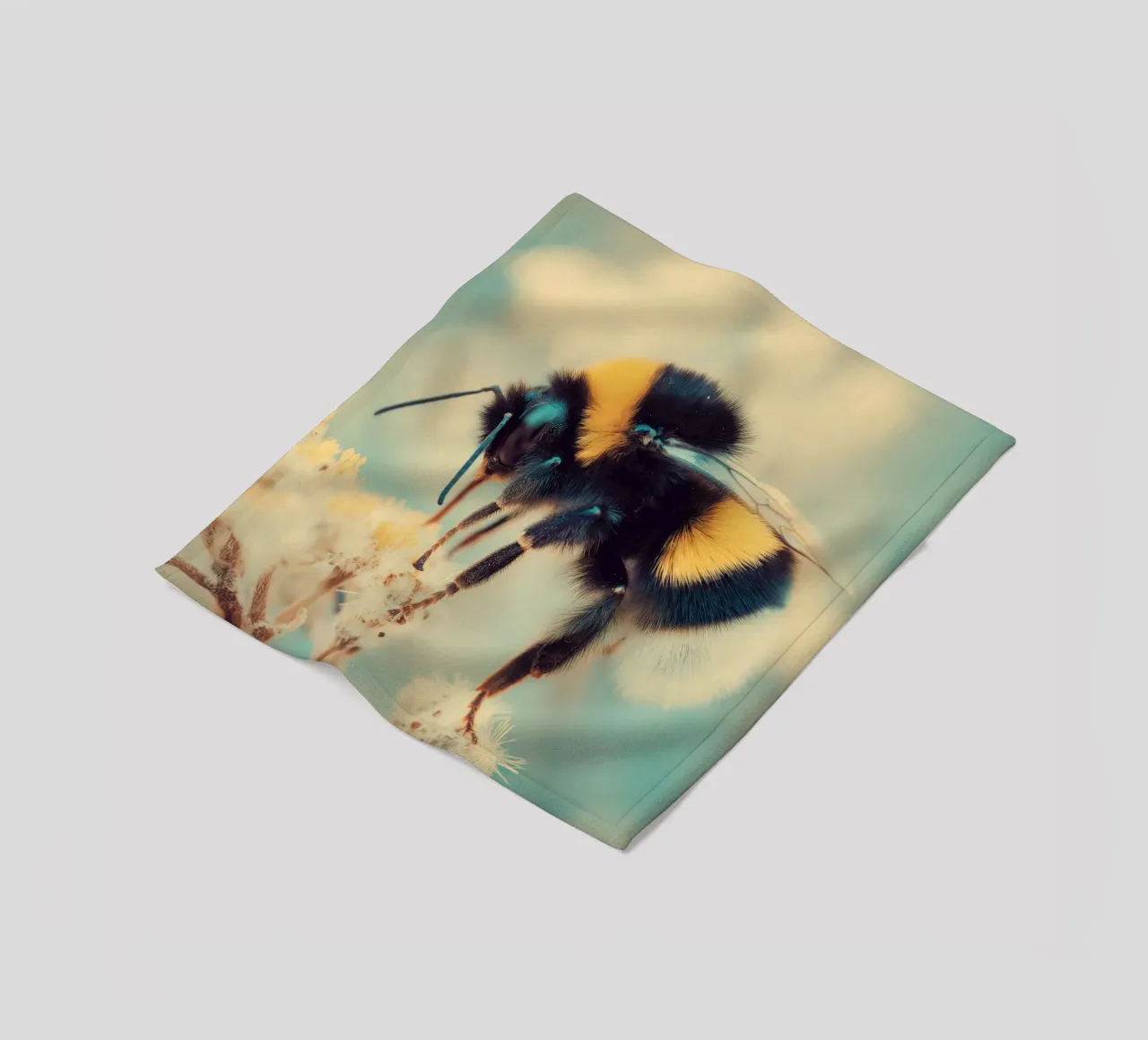 Bumblebee fleece blanket by Pictura