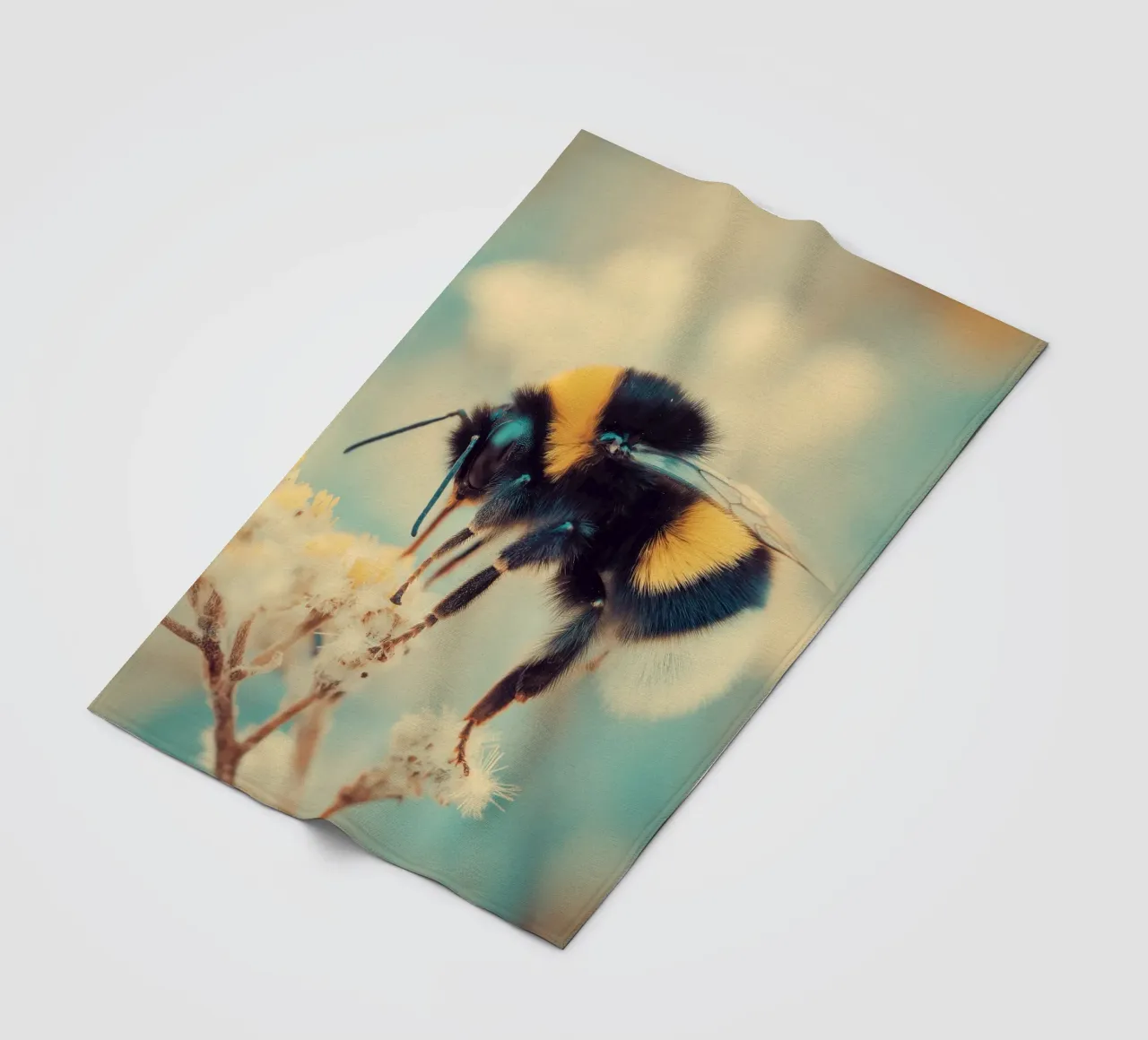 Bumblebee fleece blanket by Pictura