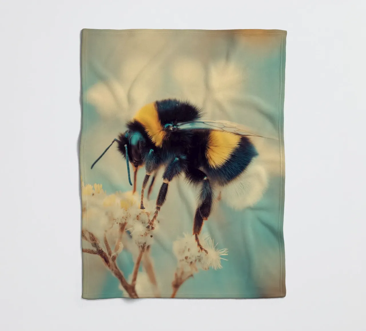 Bumblebee fleece blanket by Pictura