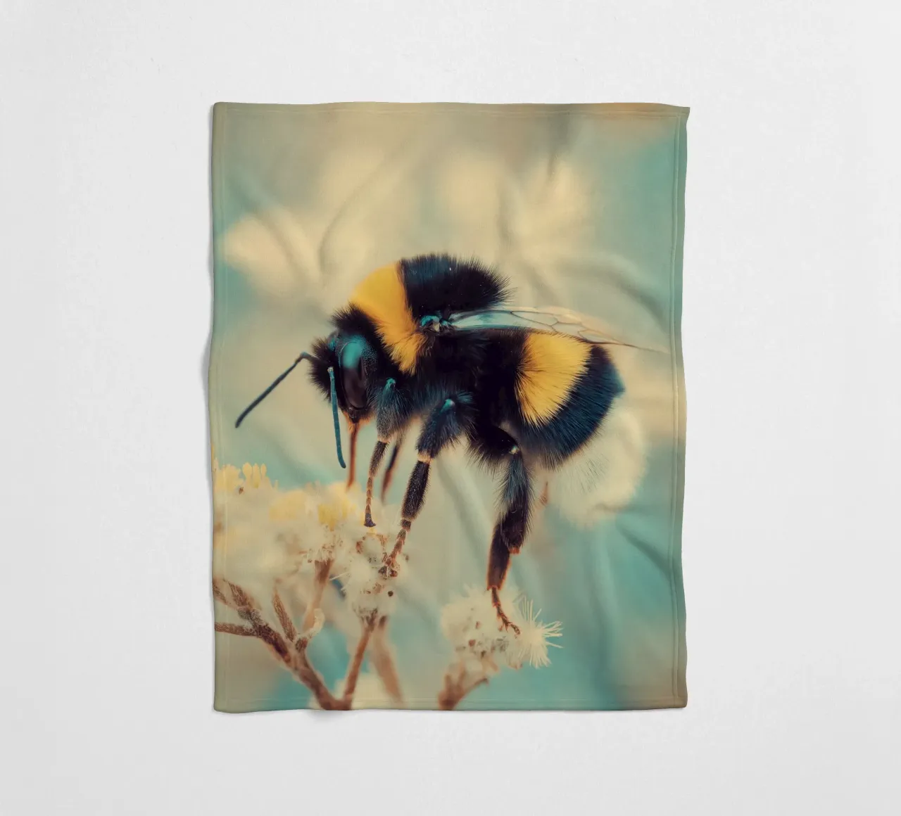 Bumblebee fleece blanket by Pictura