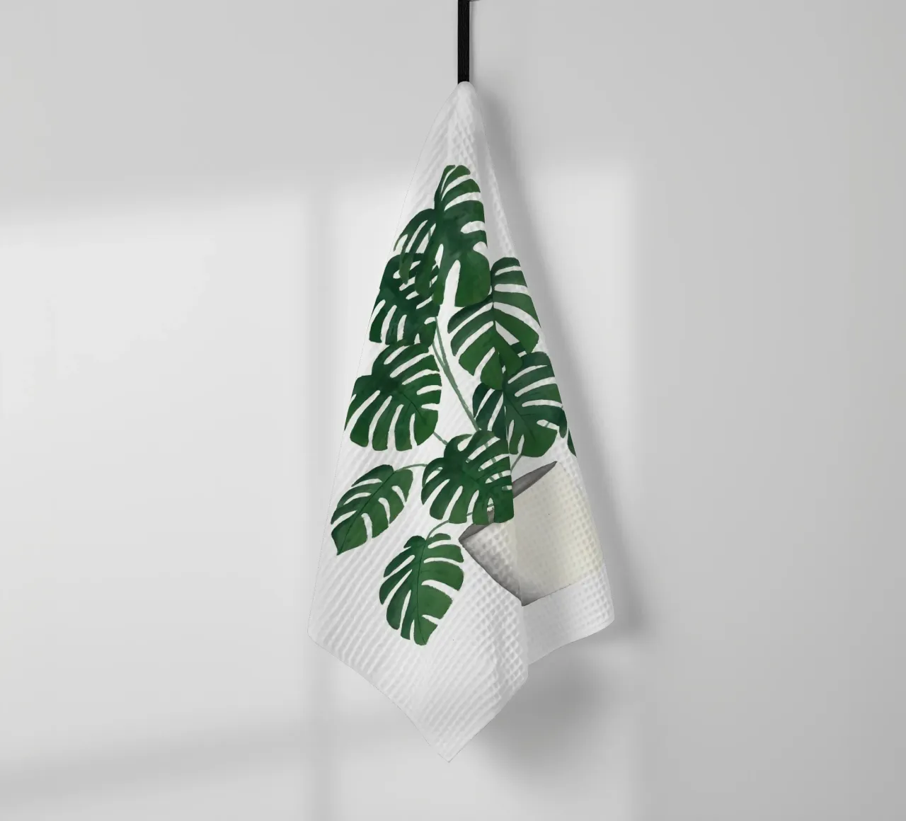 Pianta Monstera canovaccio da cucina da Larry