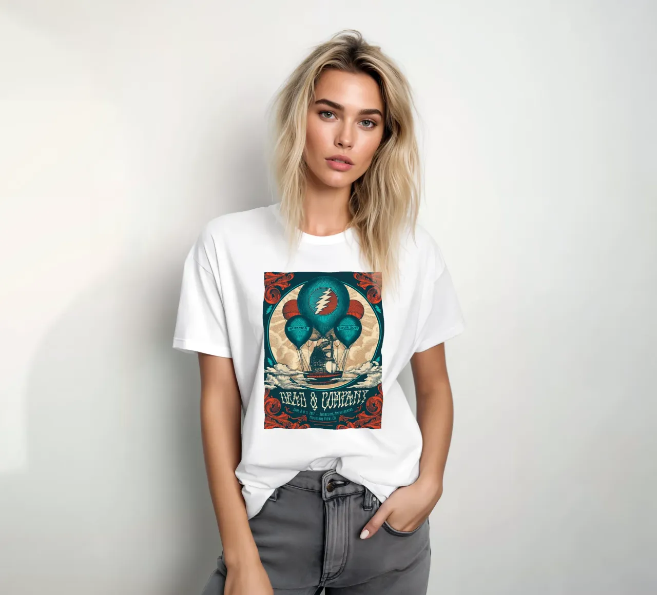 dead and company summer tour 2017 t-shirt by martina