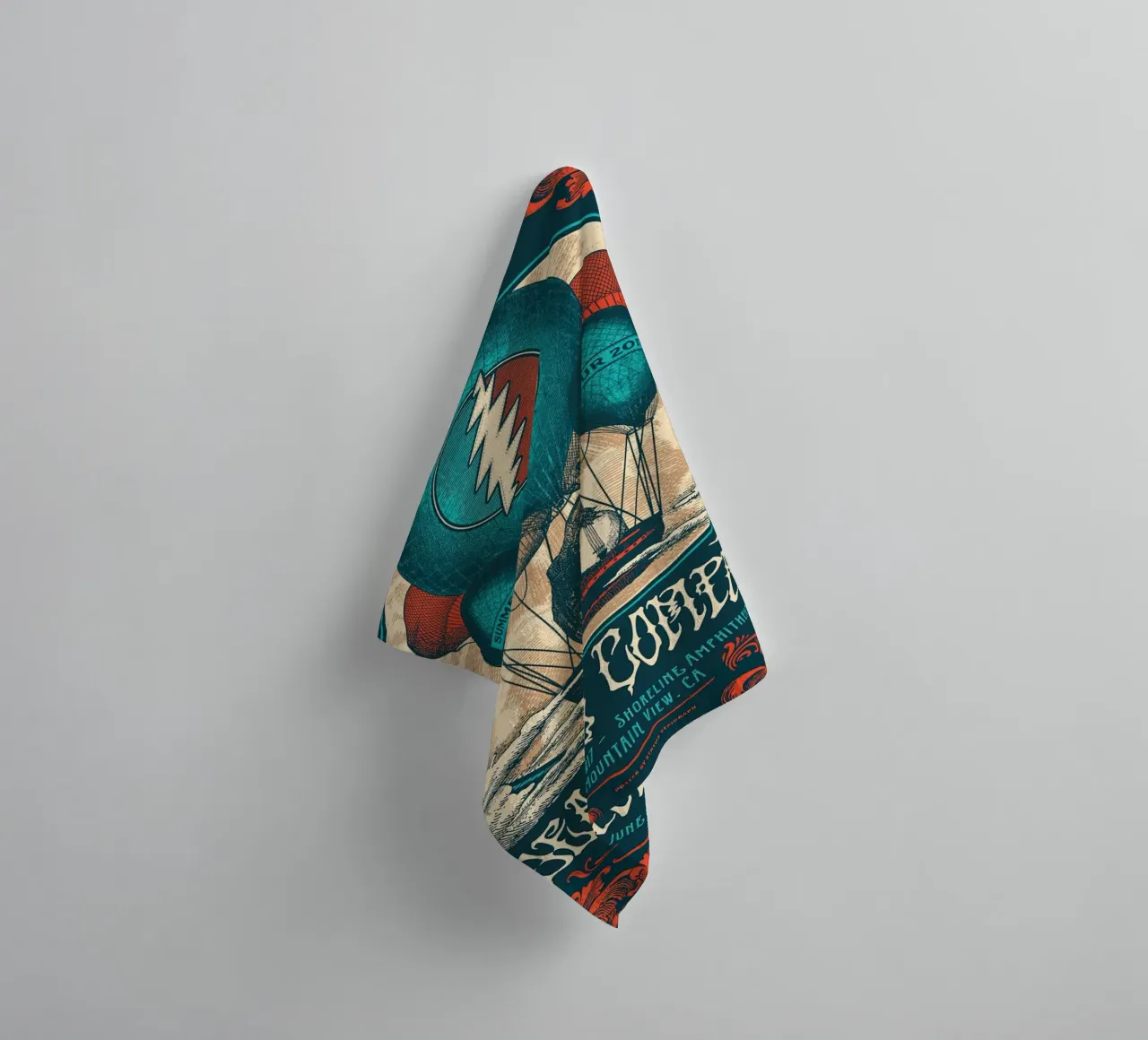 dead and company summer tour 2017 towel by martina