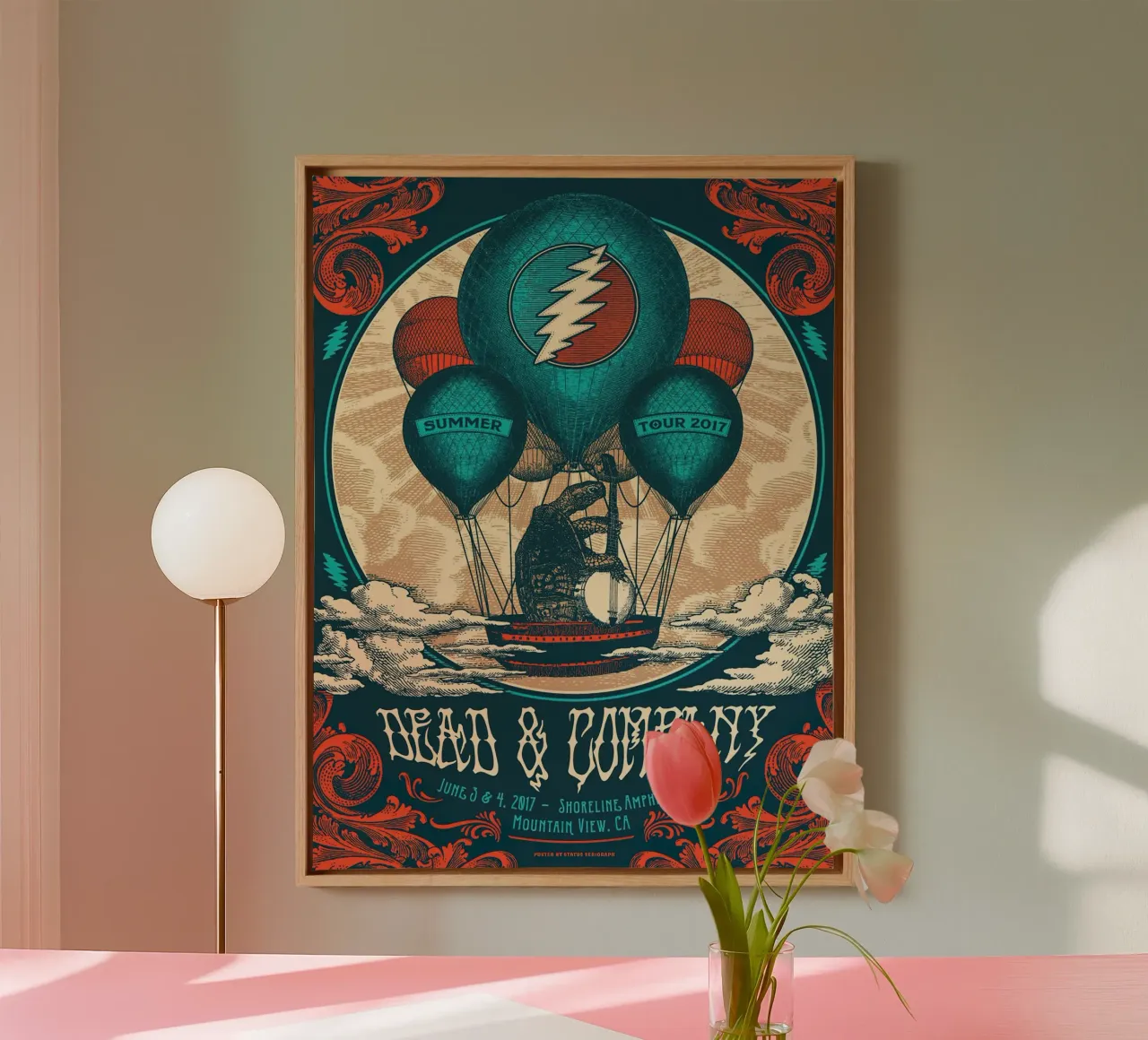 dead and company summer tour 2017 canvas by martina