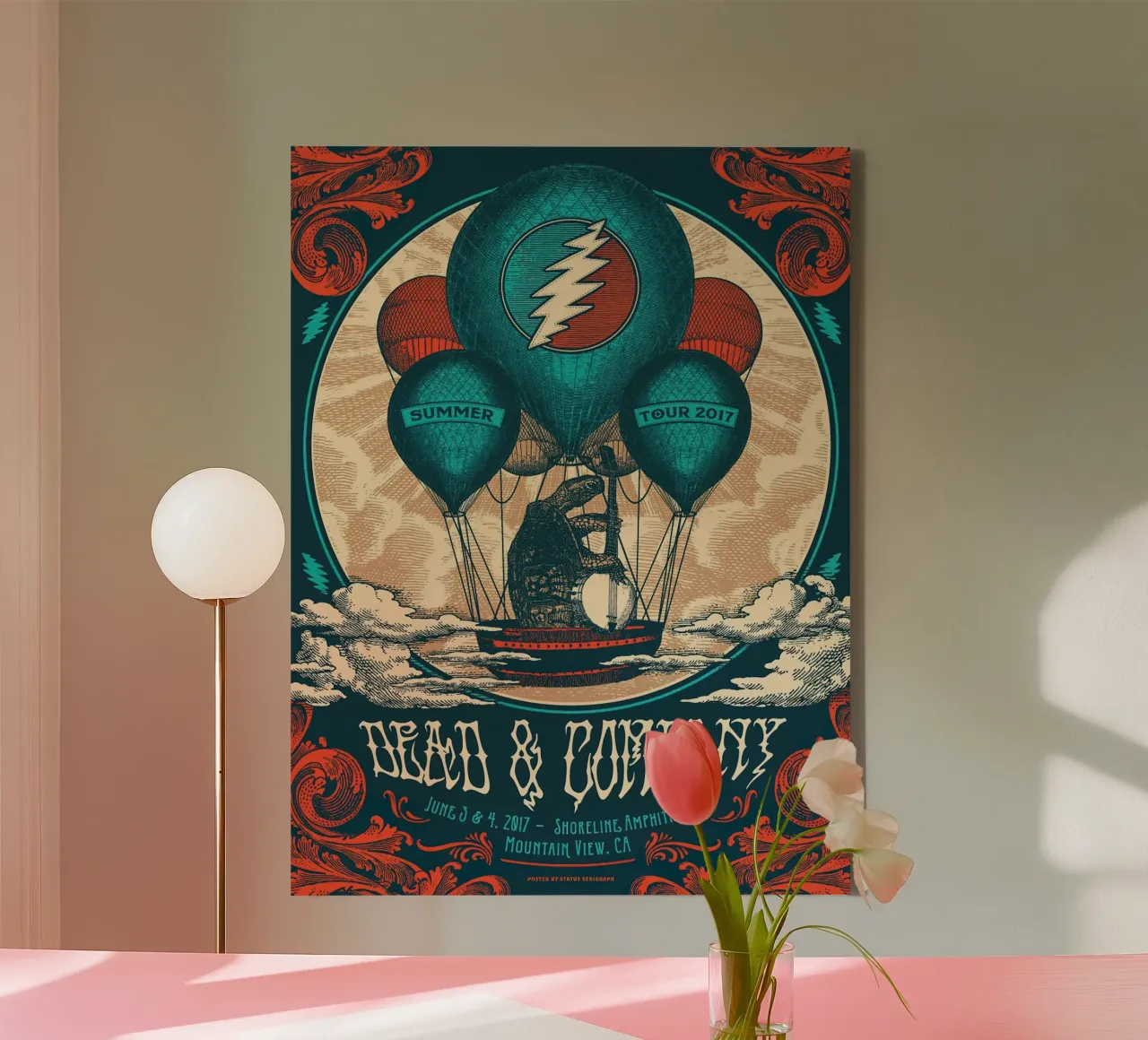 dead and company summer tour 2017 canvas by martina