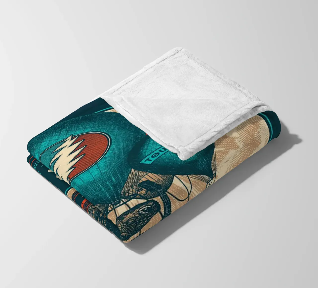dead and company summer tour 2017 fleece blanket by martina