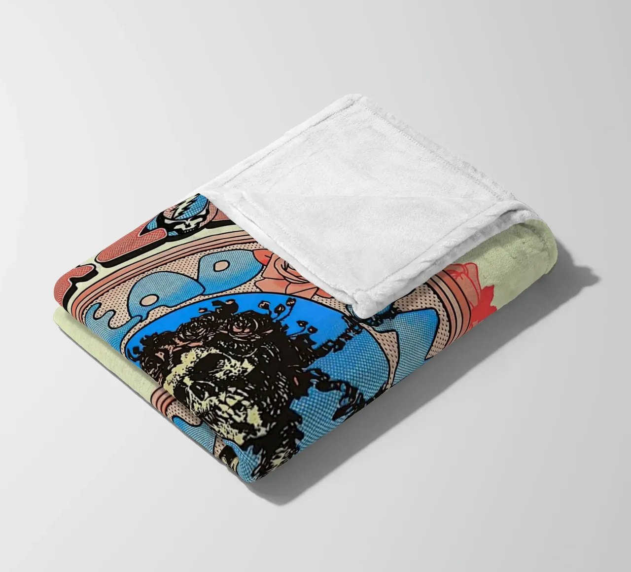 dead and company tour dates fleece blanket by martina