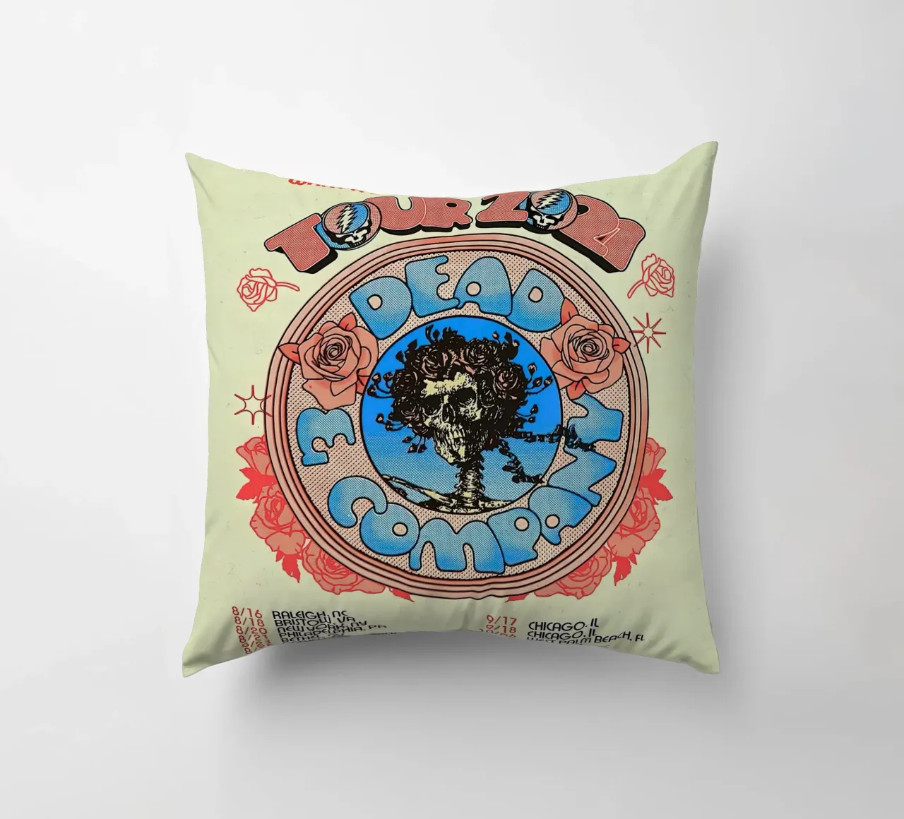date del tour di dead and company cuscino da martina