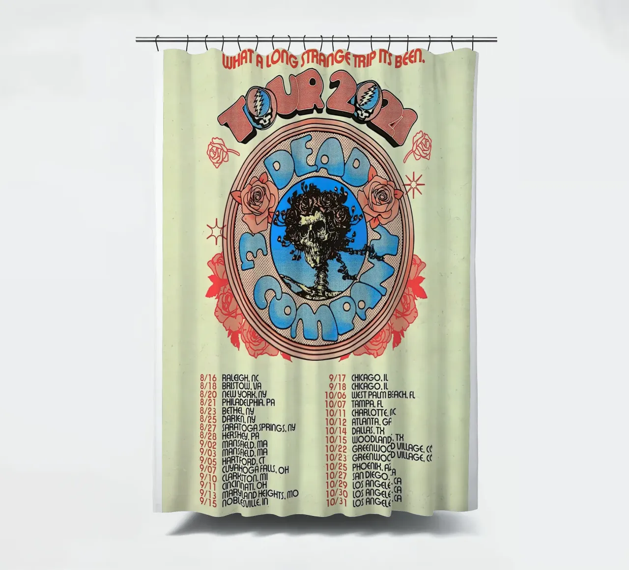 dead and company tourdaten Duschvorhang von martina