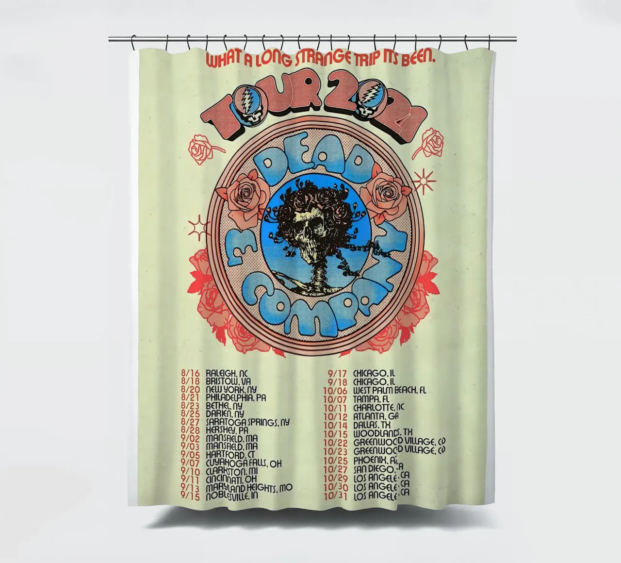 dead and company tourdaten Duschvorhang von martina