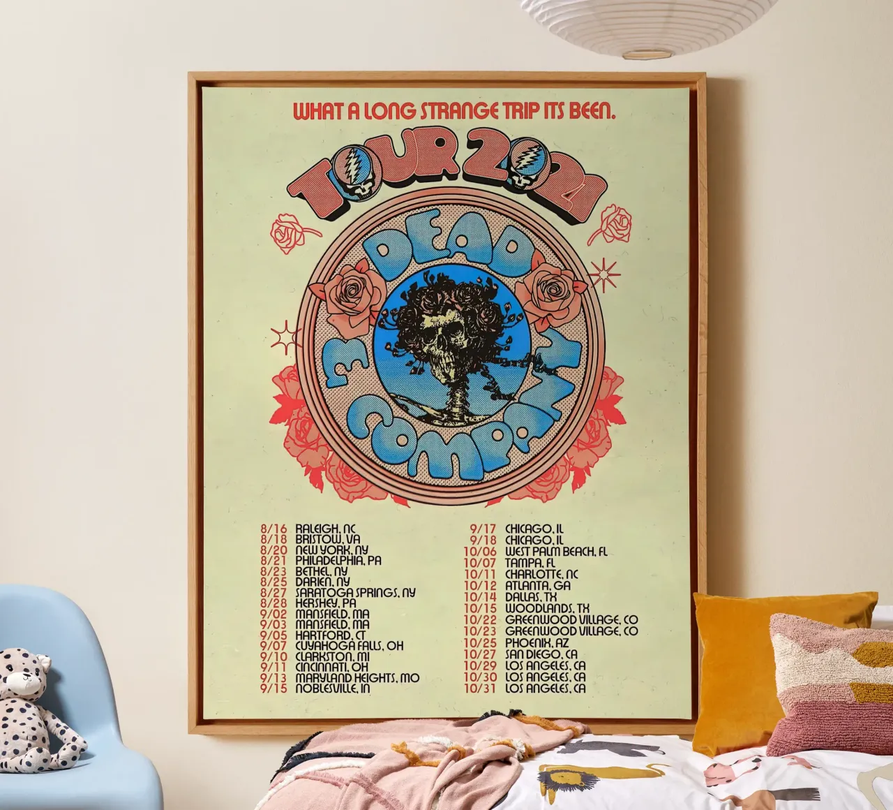 dead and company tour data canvas met Baklijst van martina