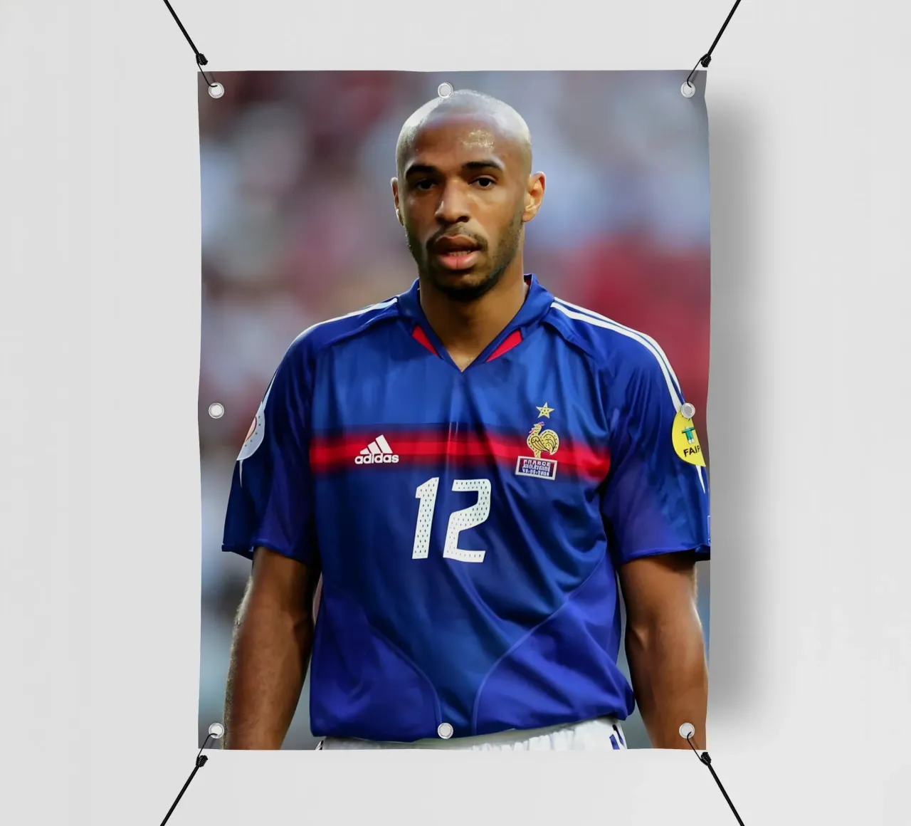 Thierry Henry telo in pvc da Low poly art