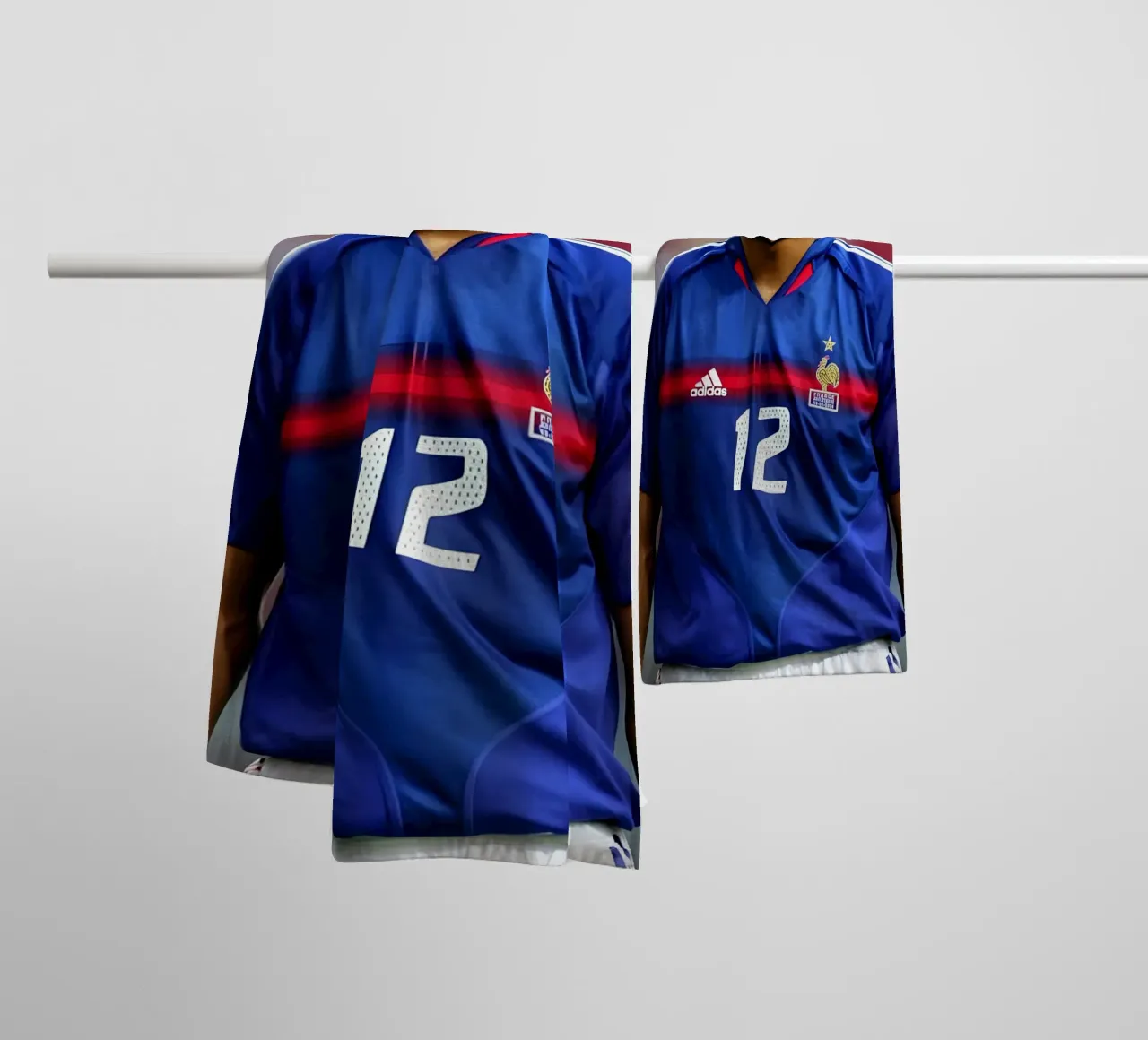Thierry Henry asciugamano da bagno da Low poly art