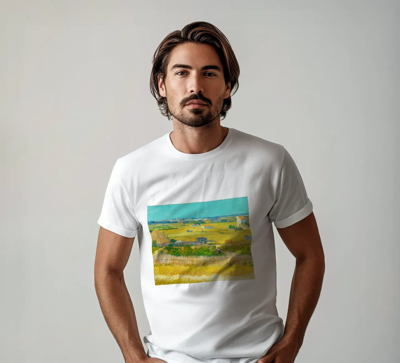 Die Ernte (1888) von Vincent van Gogh T-Shirt von Art History