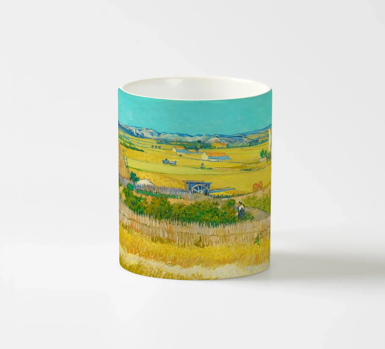 The Harvest (1888) by Vincent van Gogh ceramic mug by Art History