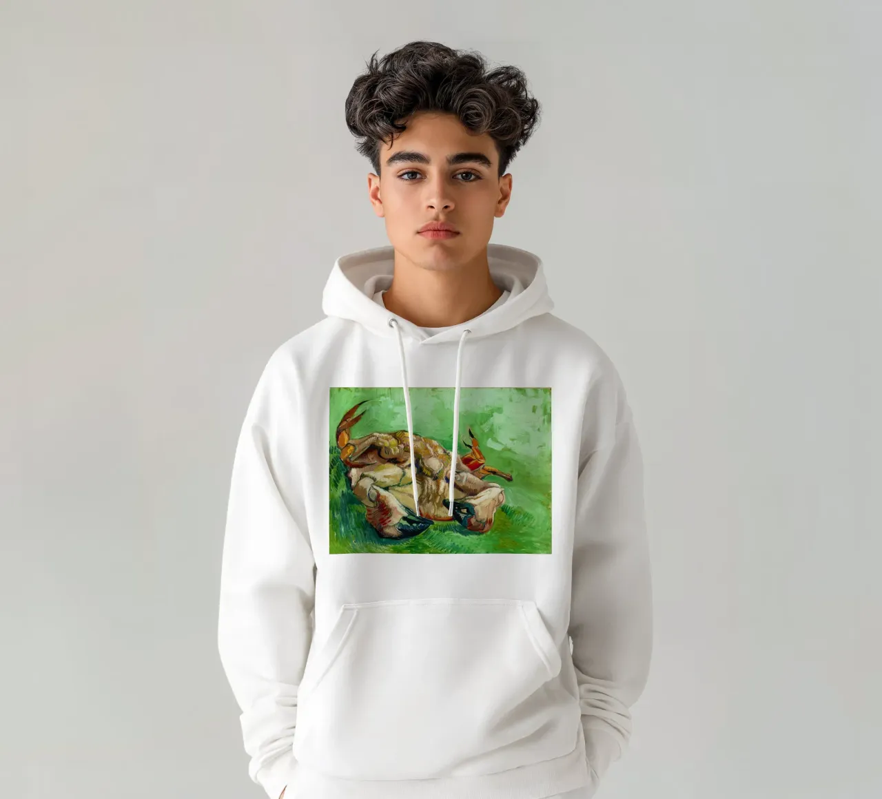 A Crab on Its Back (1889) by Vincent van Gogh hoodie by Classic Art Prints