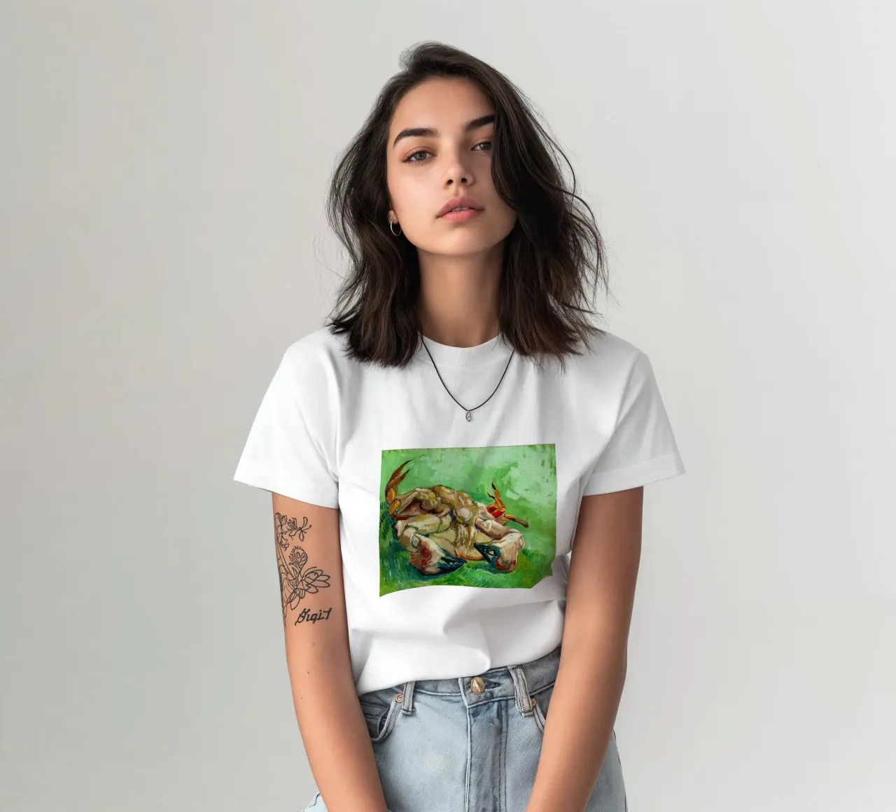 A Crab on Its Back (1889) by Vincent van Gogh t-shirt by Classic Art Prints