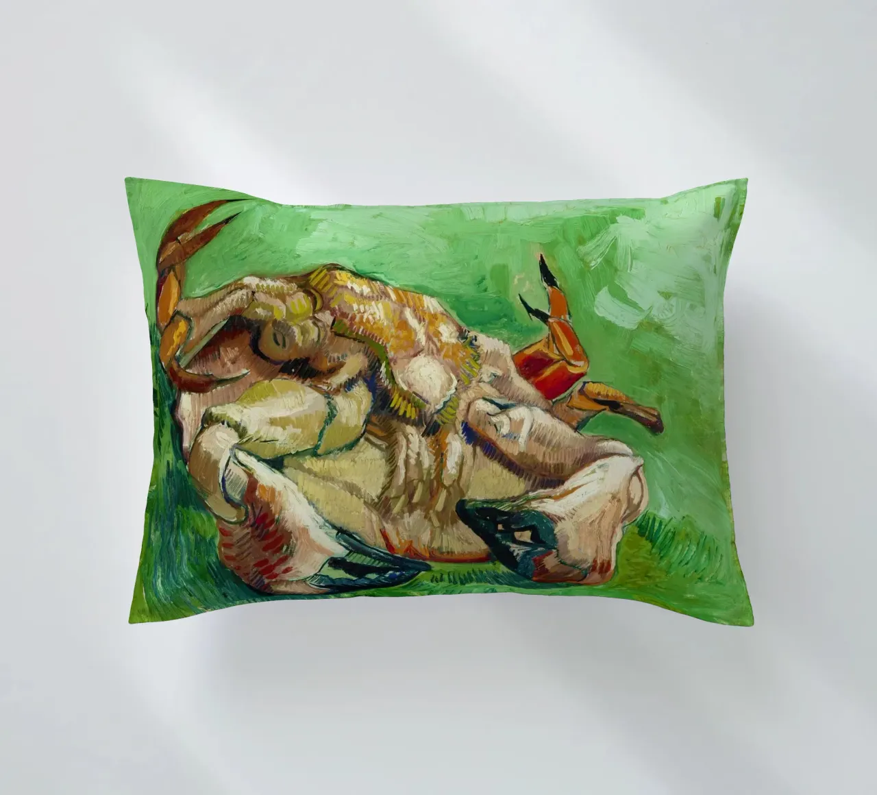 A Crab on Its Back (1889) by Vincent van Gogh decorative cushion by Classic Art Prints