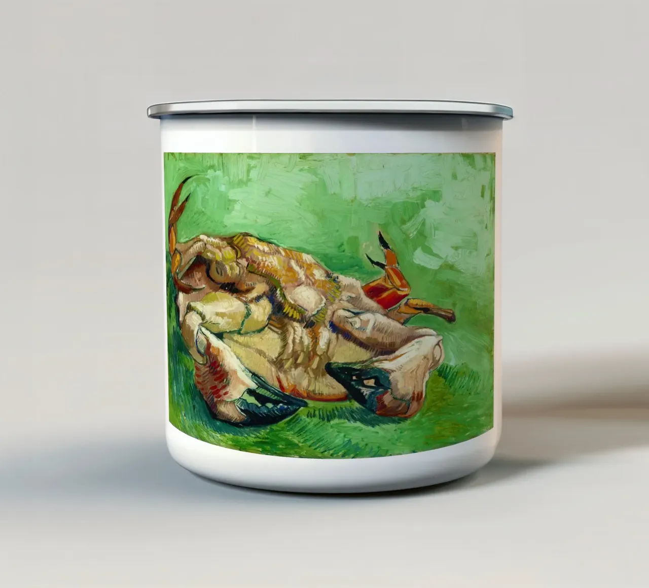 Un granchio sul dorso (1889) di Vincent van Gogh tazza in smalto da Classic Art Prints