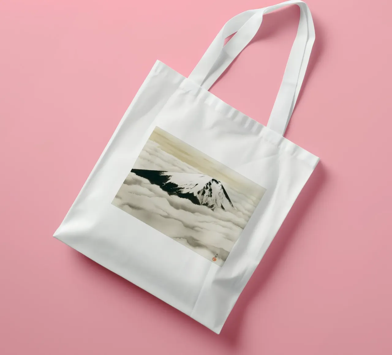 Lo spirito del Giappone di Yokoyama Taikan borsa in juta da Classic Art Prints