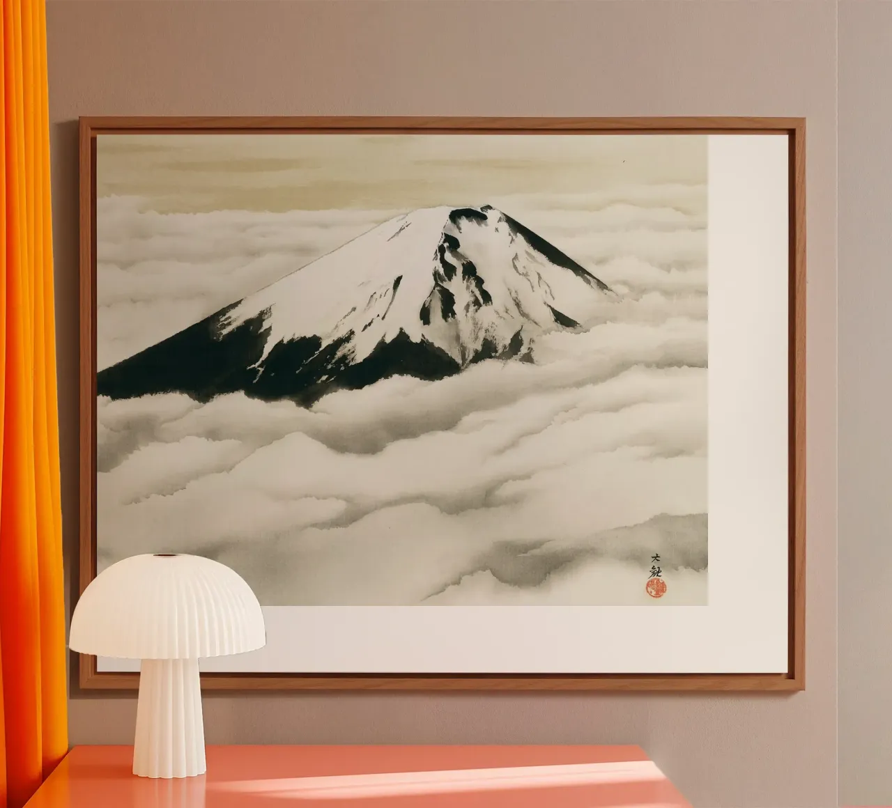 Lo spirito del Giappone di Yokoyama Taikan alluminio dibond da Classic Art Prints