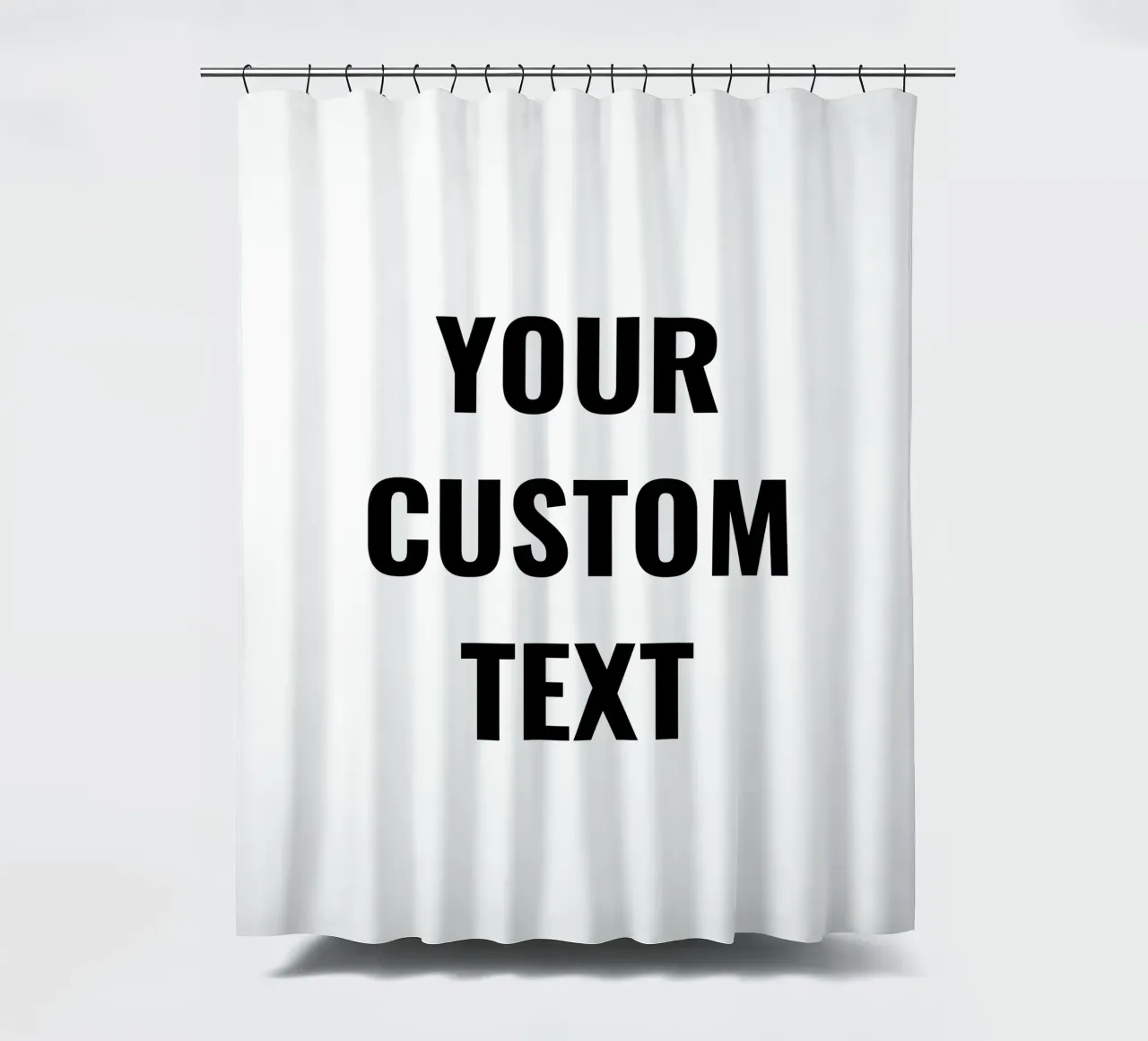Ihr individueller Text, personalisierbar Duschvorhang von RB-Quotes