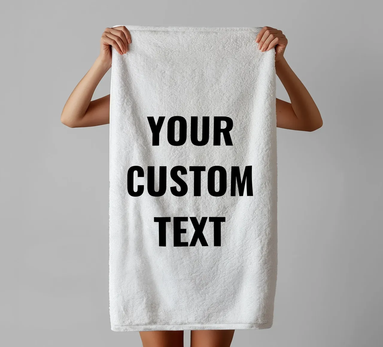 Your custom text, personalisierbar towel by RB-Quotes