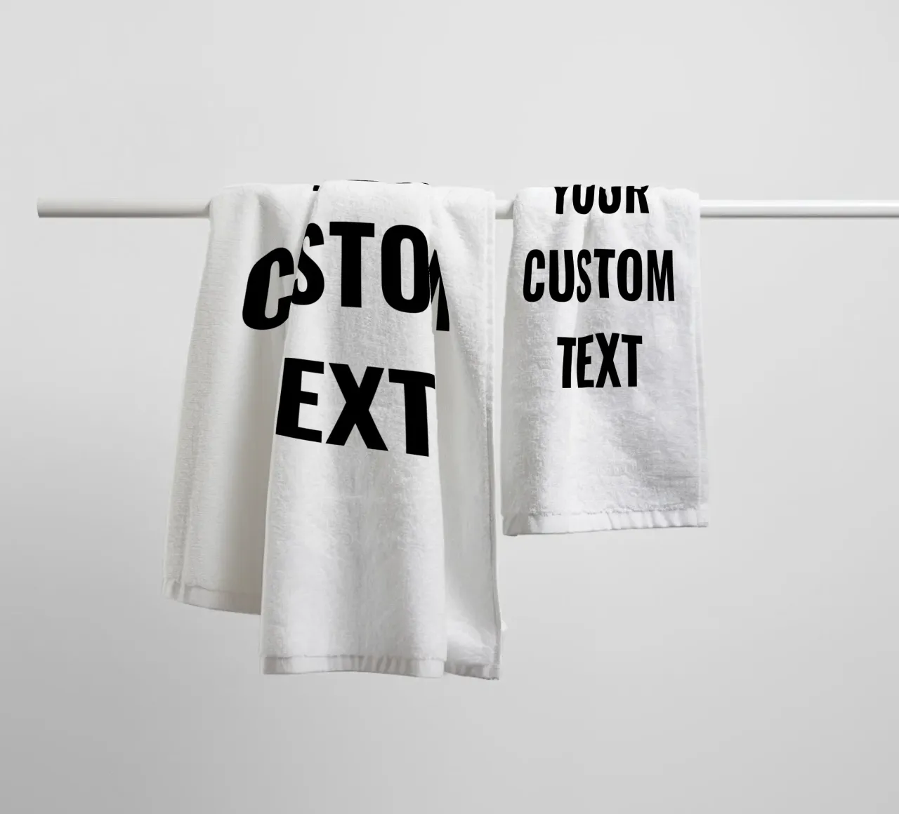 Your custom text, personalisierbar towel by RB-Quotes