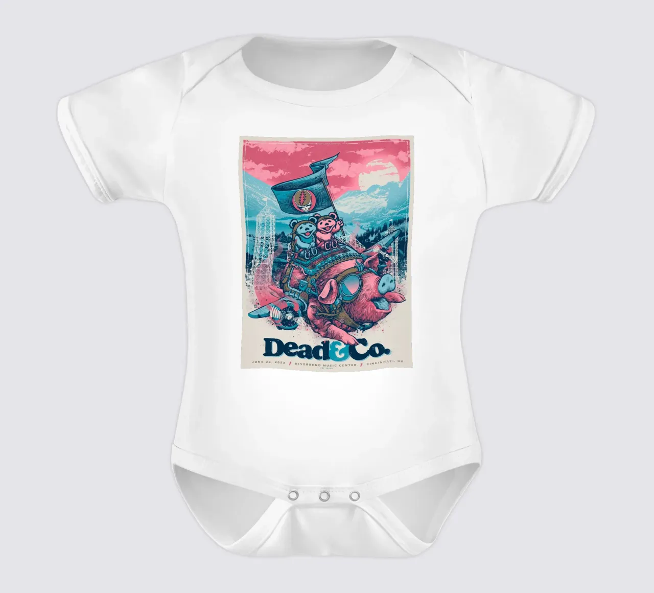 Dead&Co. body neonato maniche corte da martina