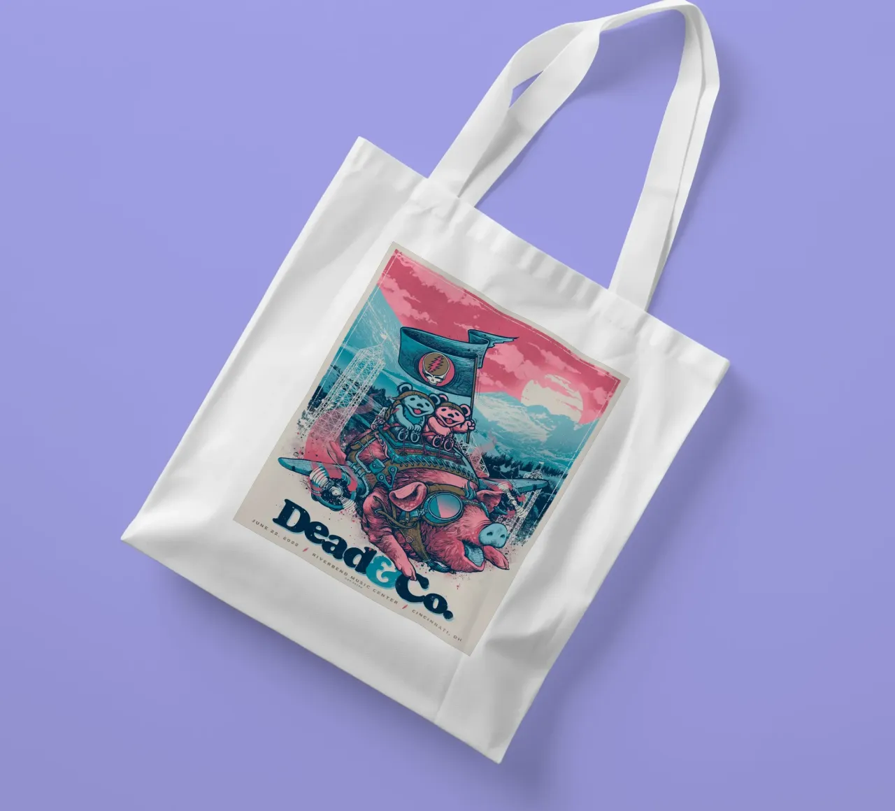 Dead&Co. borsa in juta da martina