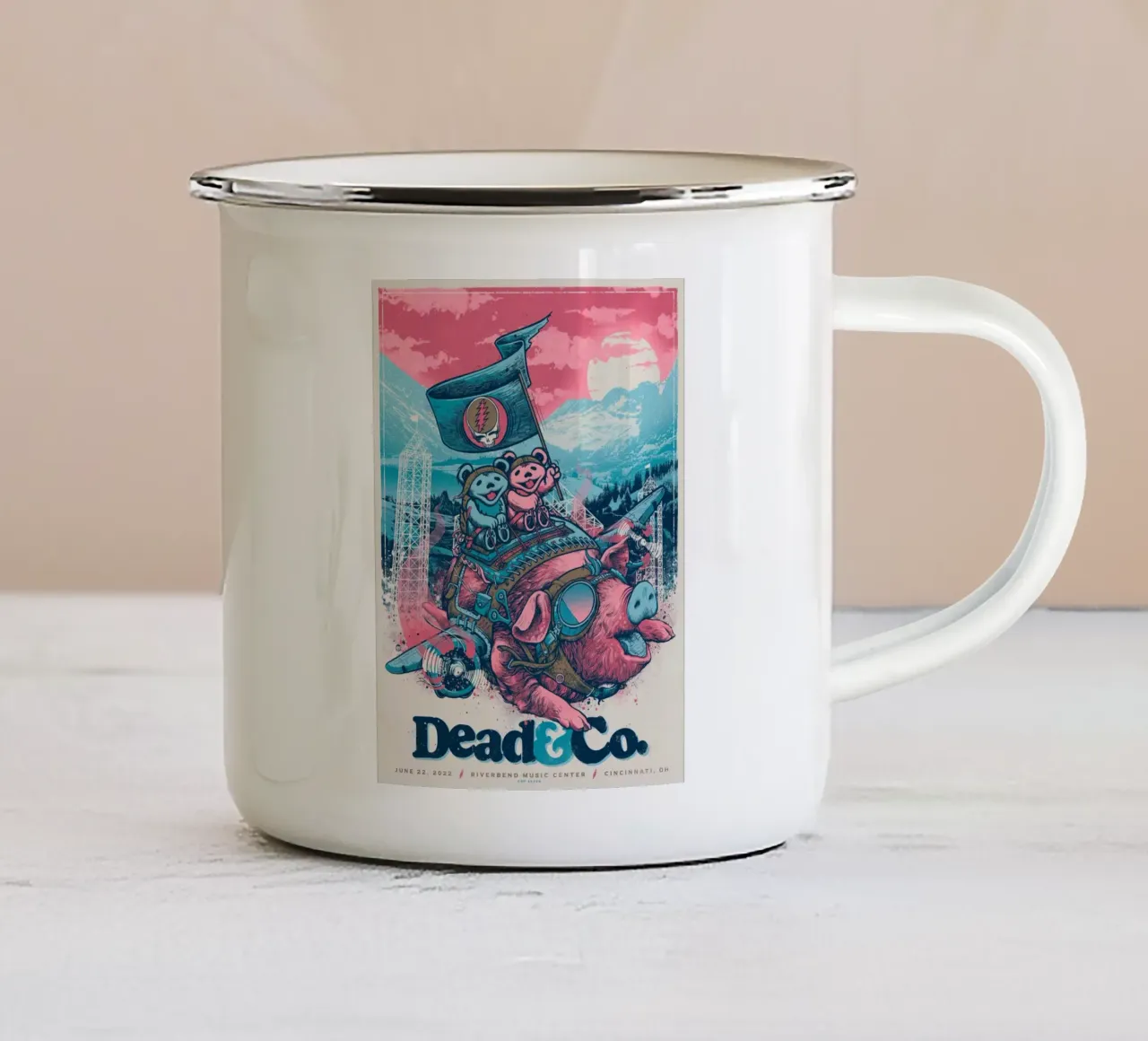 Dead&Co. tazza in smalto da martina