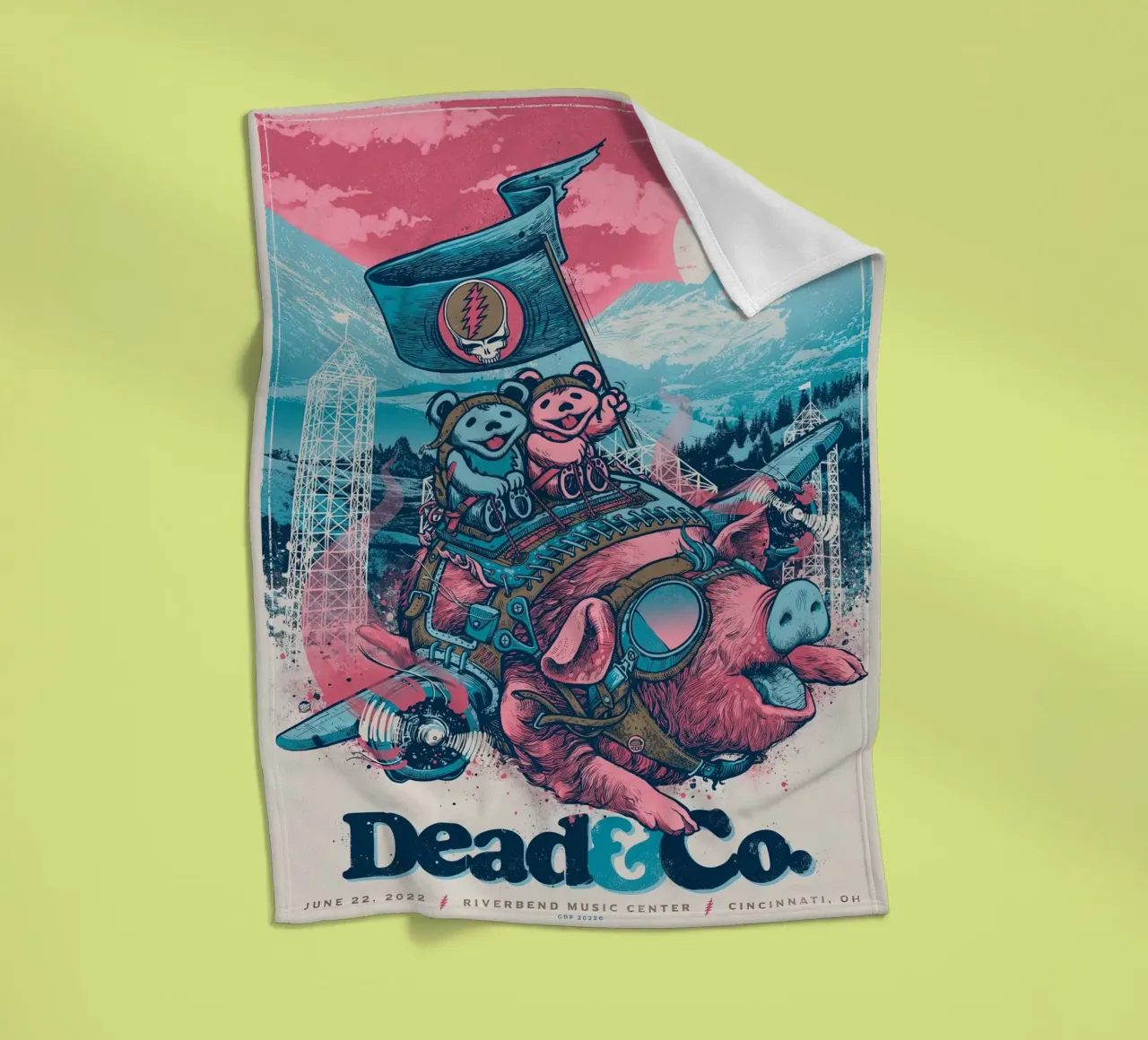 Dead&Co. coperta in pile da martina
