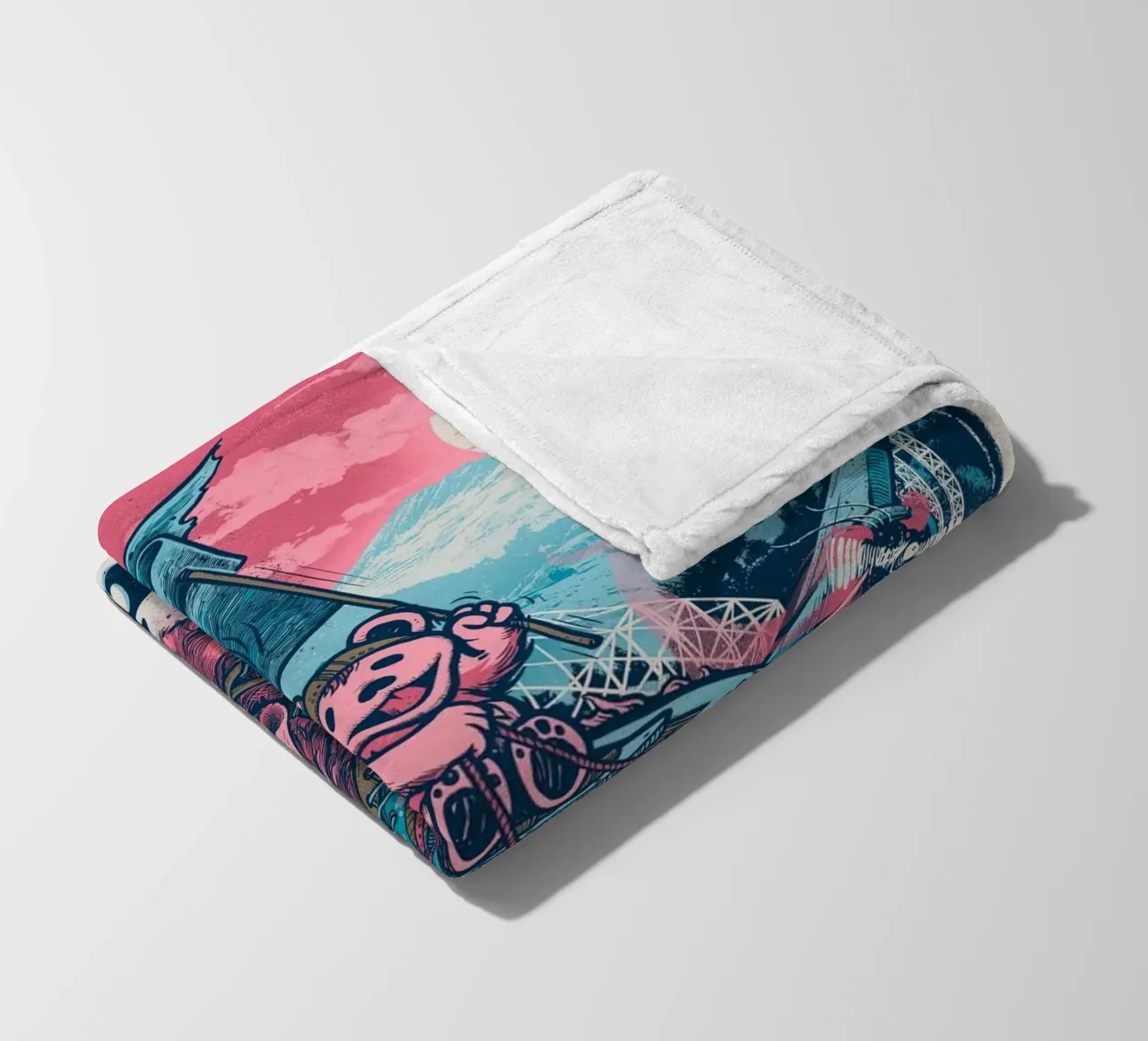 Dead&Co. coperta in pile da martina