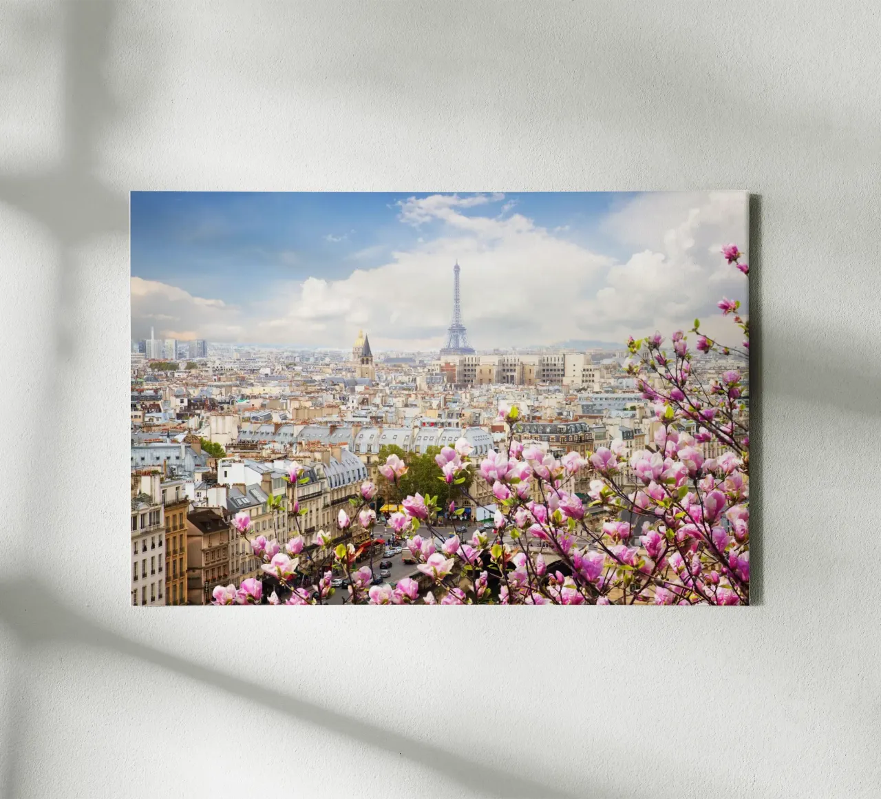 Spring in Paris canvas with Floater frame by Wanderlust Vibes