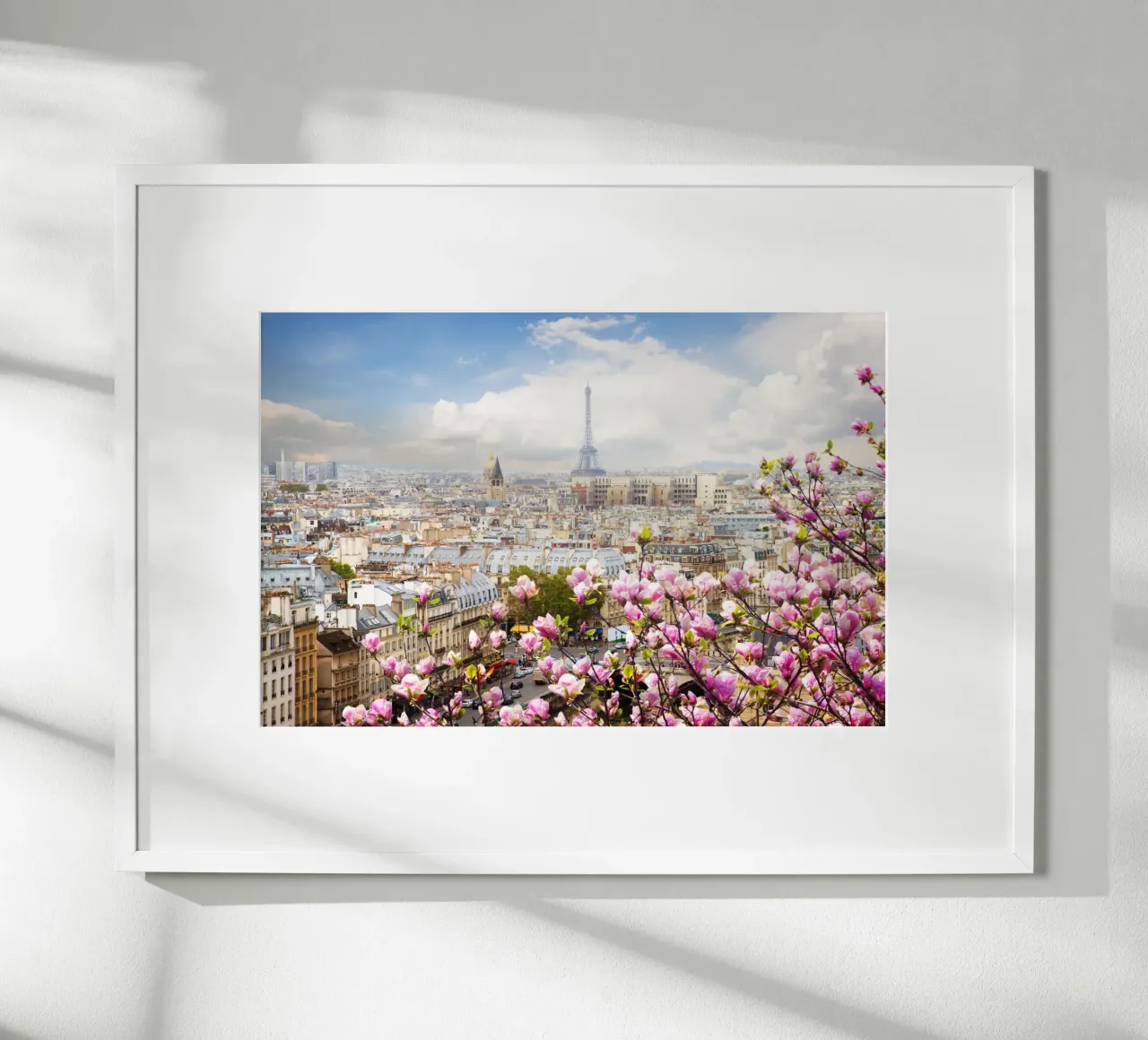 Fiori di primavera con la Torre Eiffel, Parigi, Francia carta hahnemühle da Wanderlust Vibes