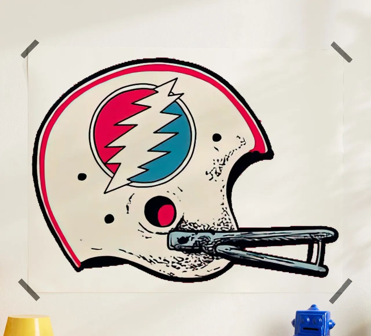 dead+co rugby helmet hahnemühle by martina