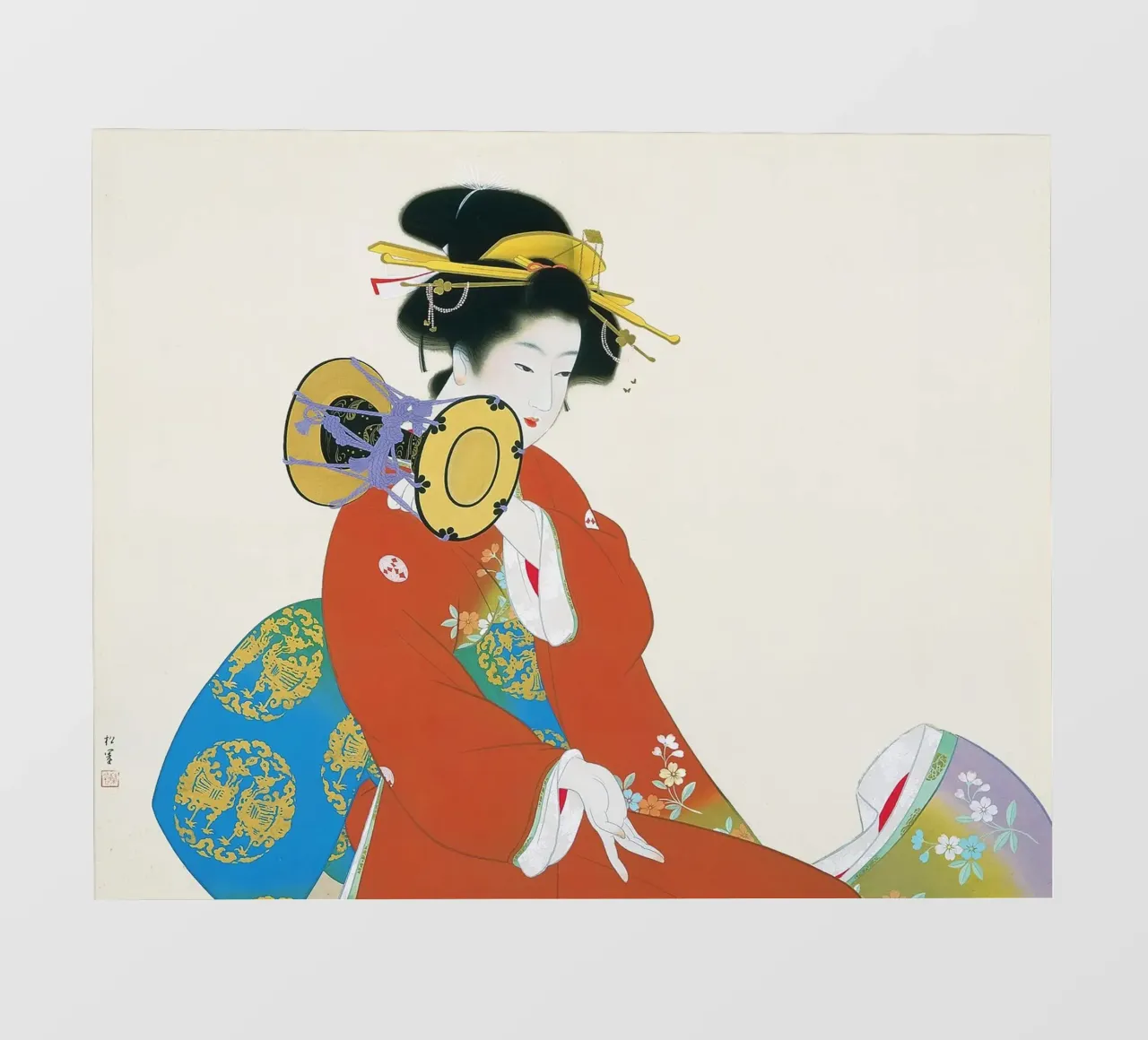 Sound of Tsuzumi by Shoen Uemura photo wallpaper by Venus Art