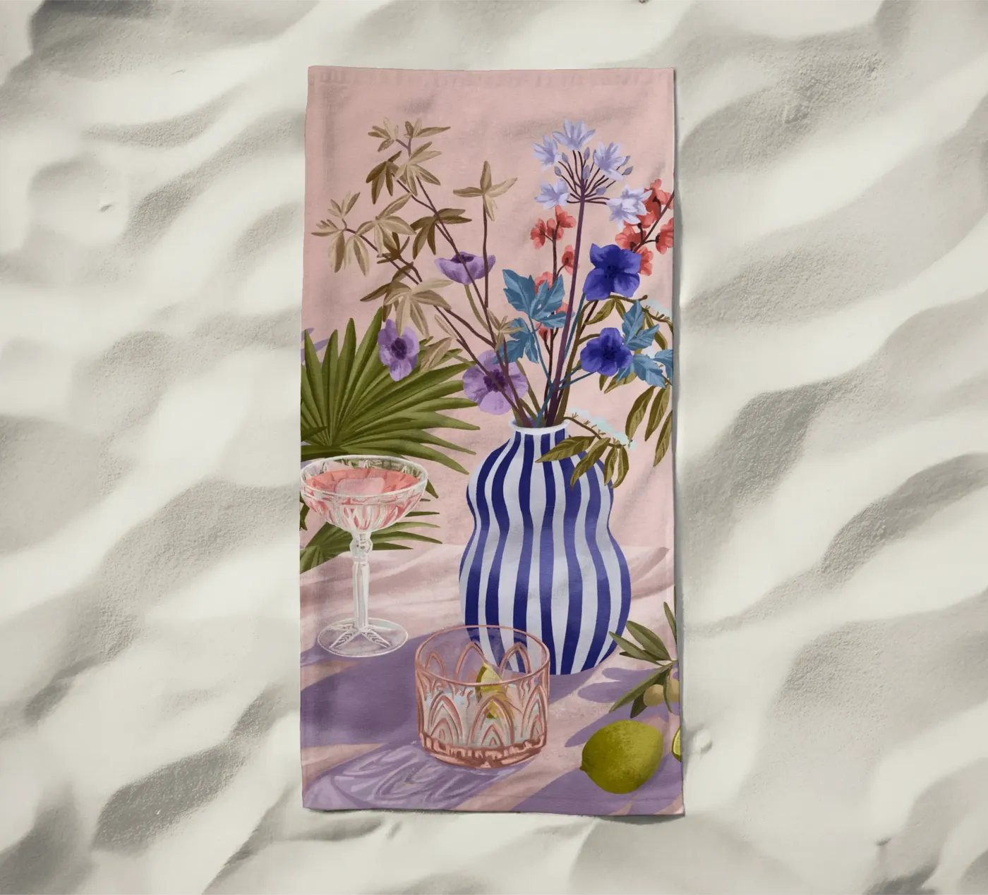 Lilac Summer telo mare da Goed Blauw