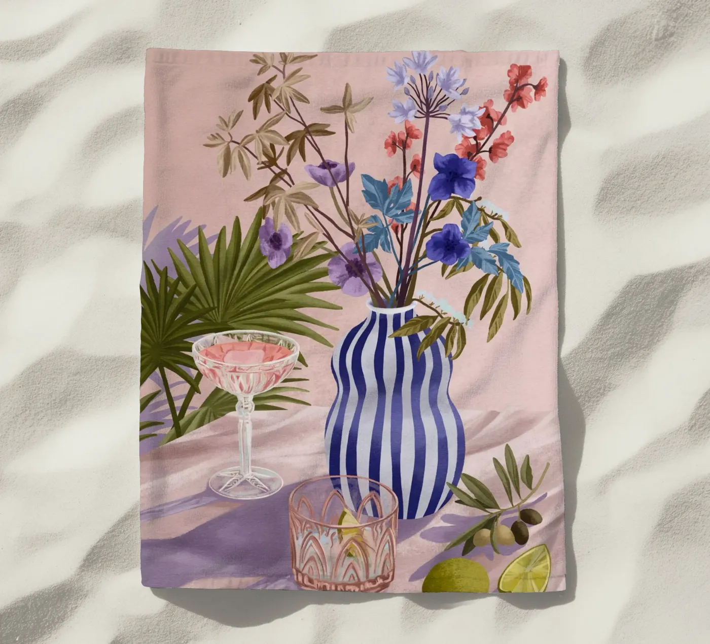 Lilac Summer telo mare da Goed Blauw