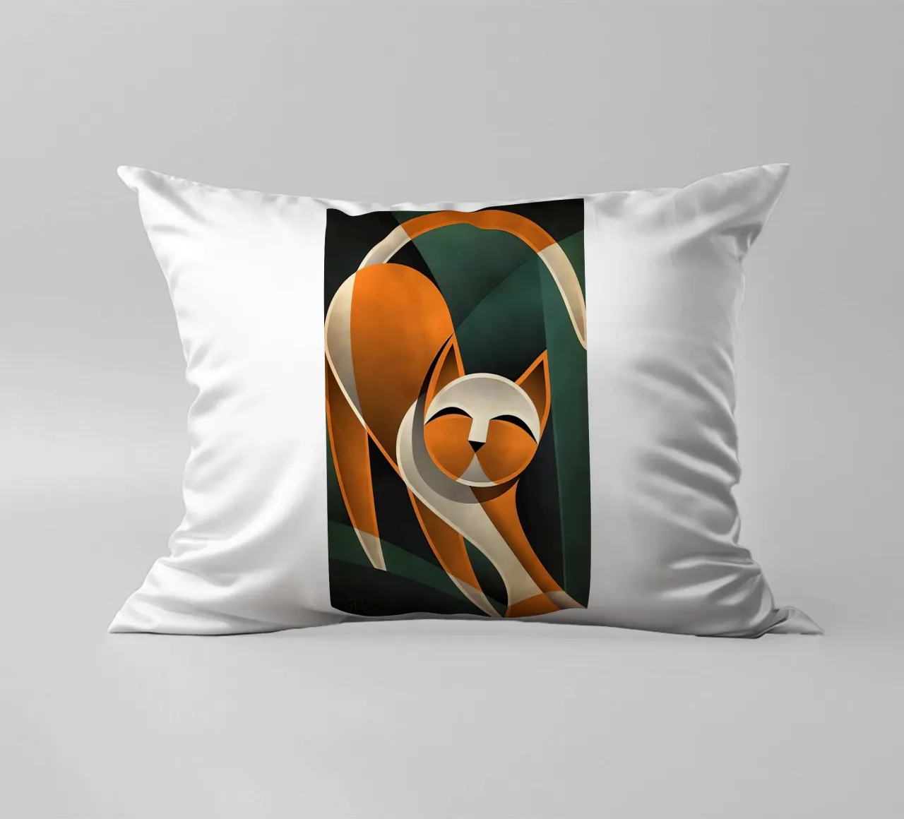 Gatto geometrico cuscino da Manuela