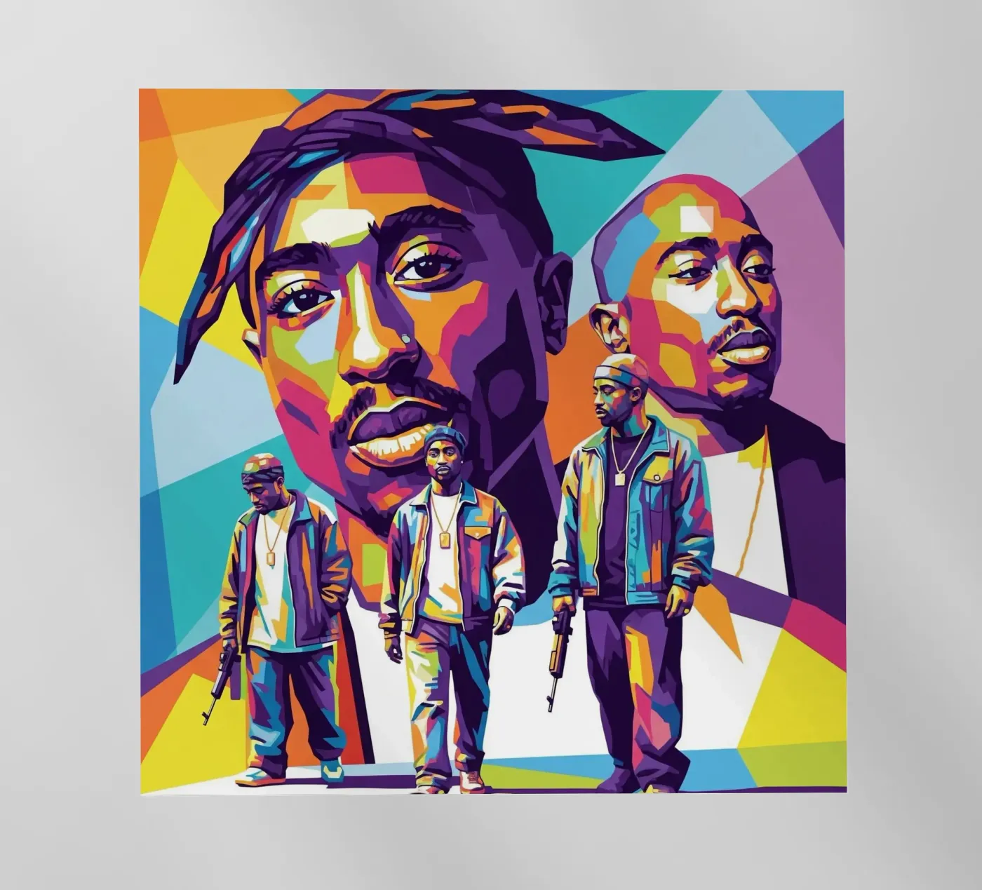 Tupac backlit folie van Hantamrata