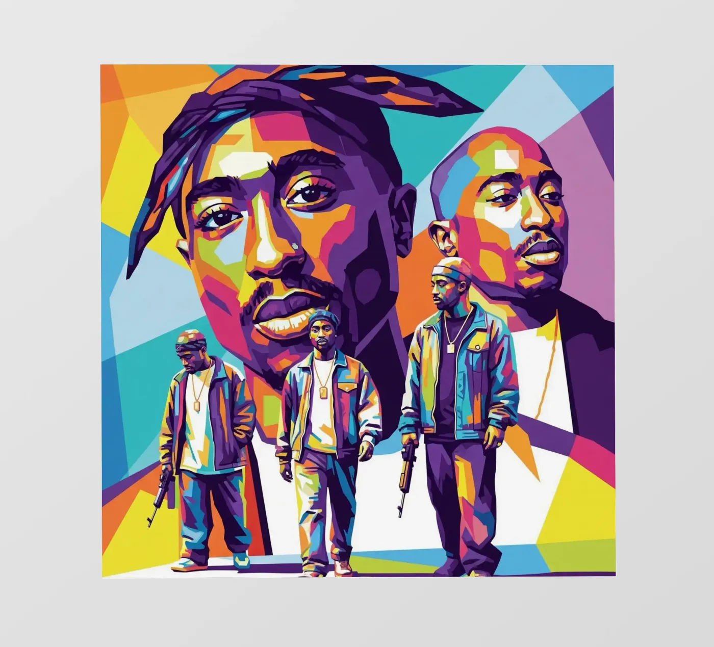 Tupac backlit folie van Hantamrata