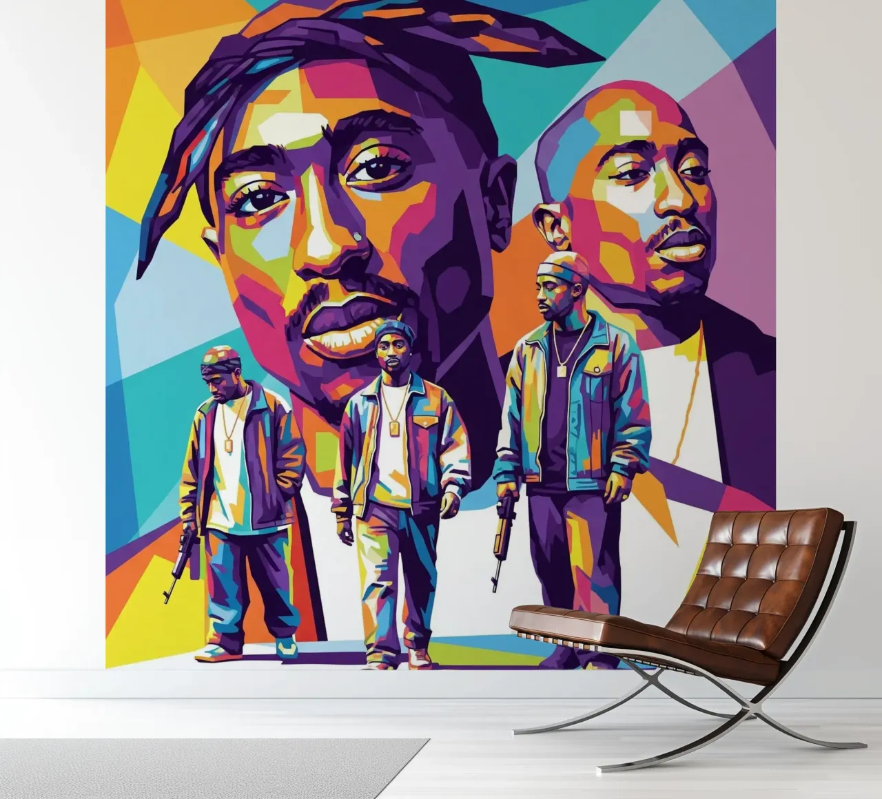 Tupac fotobehang van Hantamrata